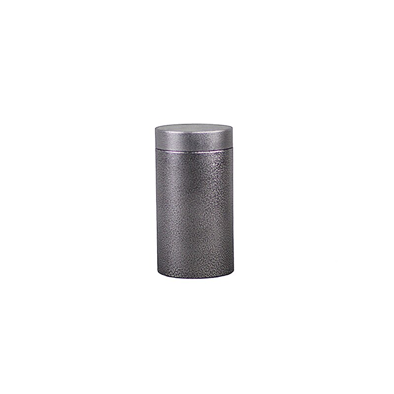 Xin Jia Yi Packaging Metal Box 20cm Height Large Cylinder Coffee Tea Set Storage Case Set Package: 9.9cm x 18cm / Gray