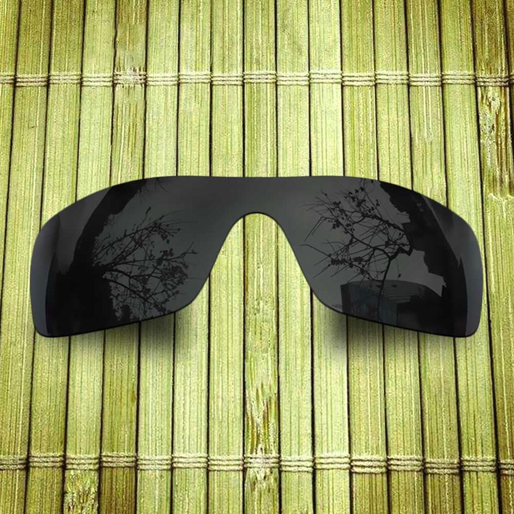 Polarized Replacement Lense For-Oakley Batwolf Sunglasses Frame True Color Mirrored Coating - Options: Black