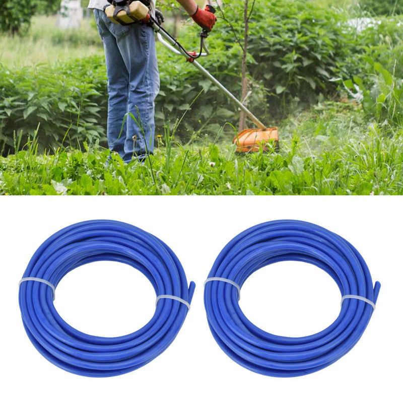 2Pcs 4mm String Trimmer Line Nylon Square Round Trimmer Line Blue Lawn Mower Accessories For Husqvarna For STIHL