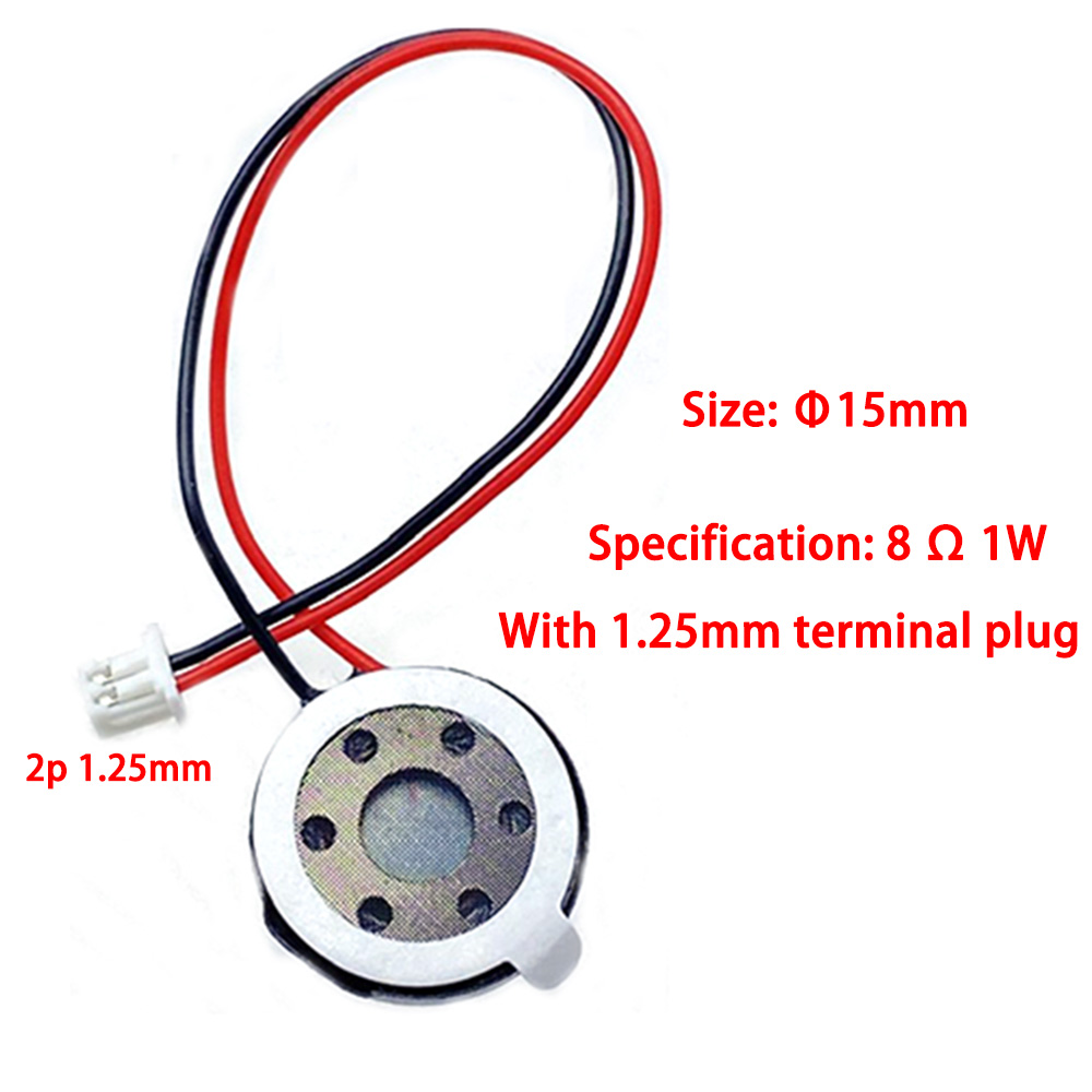 Mini haut-parleur ultra-fin, 8 ohms, 8R, 1w, diamètre 15mm, 18mm, 20mm, 23mm, 25mm, 26mm, haut-parleur pour jouets MP3, téléphones de bricolage: Argent / Bundle 2