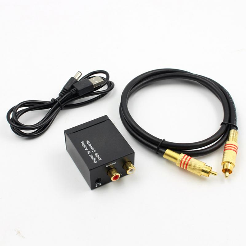 Digitale Fiber Turn Analoge Audio Converter 3.5Mm Jack Optische Coax Digitaal Naar Analoog Converter Rca L/R Stereo audio Adapter