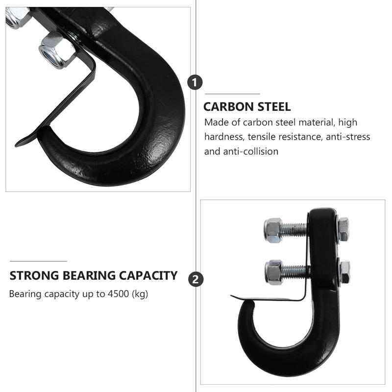 1Pc Trailer Hook Durable Towing Hook Bumper Trailer Hook Trailer Hitch For Caravans Recreational Vehicles Trailers Vehicle