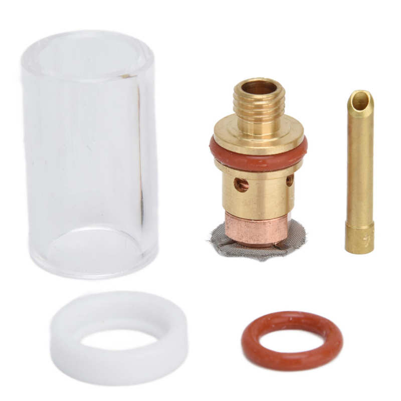 Glass Tig Cup Gas Lens Built In Filter for 2.4mm Argon Torch for WP‑9/2 Welding Burner