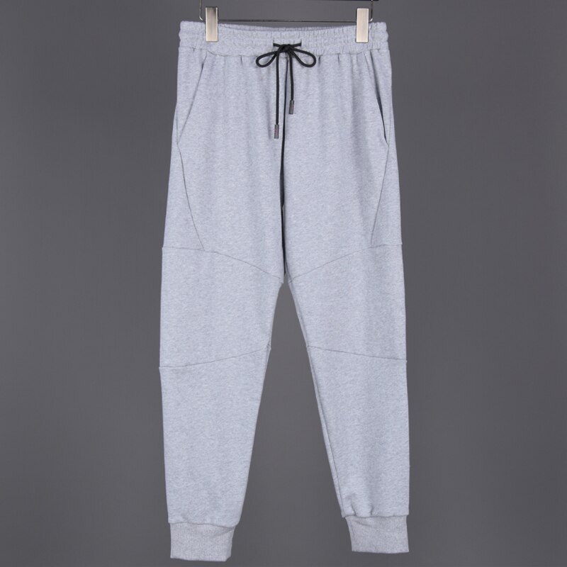 Man Training Pants Running Bodybuilding Joggers Sweatpants Fitness Causal Sports Long Pants Man Autumn Winter Trousers: grey / M