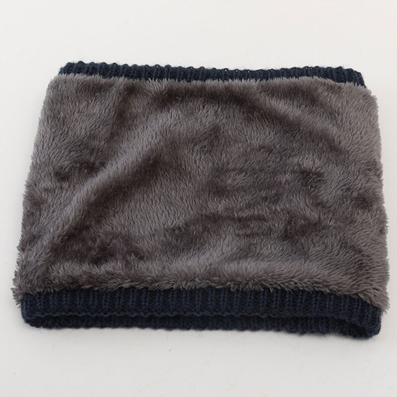 Vinter tykk strikket hals smekke halsvarmer ring skjerf utendørs skiklatring skjerf fløyels krage skjerf unisex twist ring skjerf