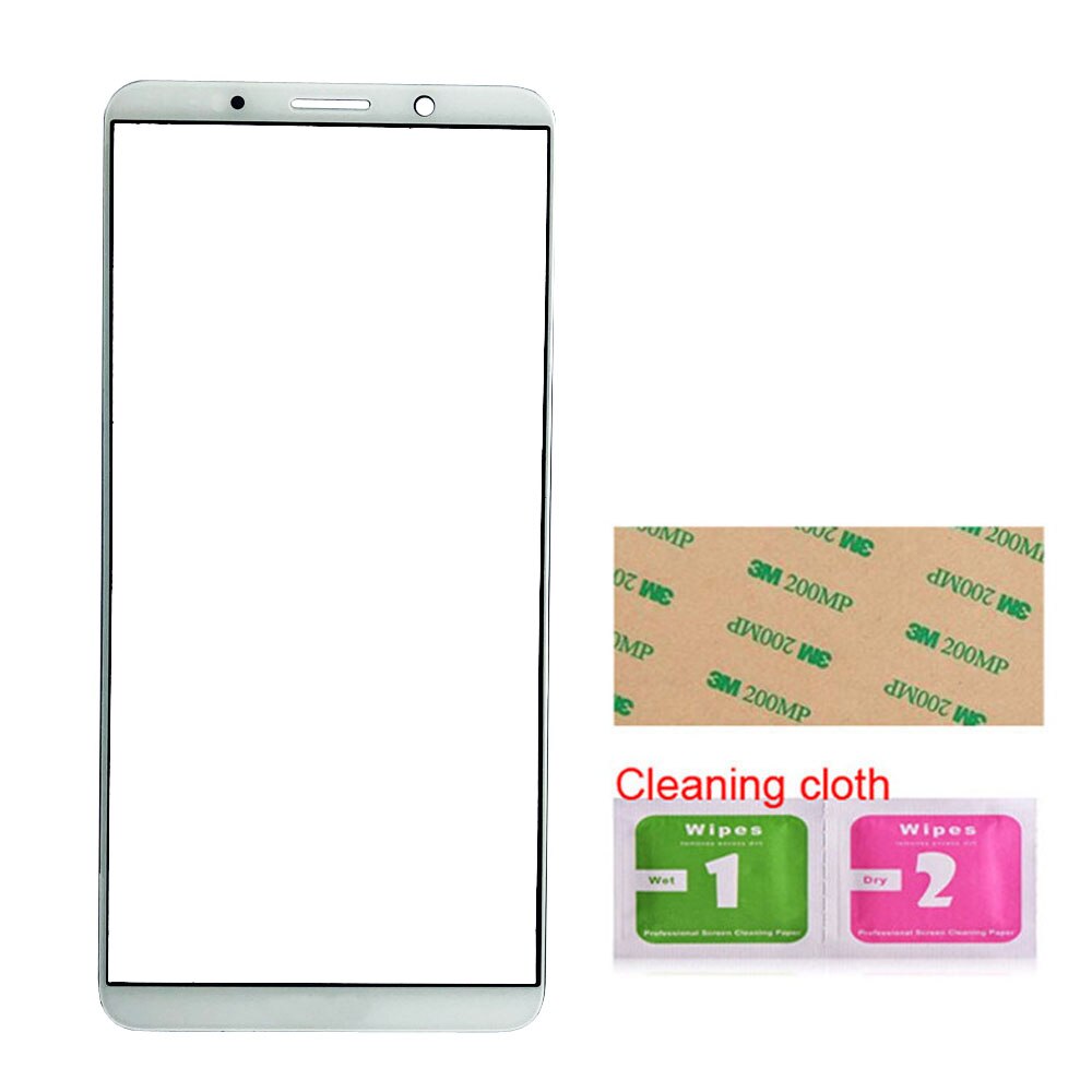 6.0'' Mobile Touch Screen Outer Glass For Huawei Mate 10 pro Front Glass Panel Replacement: White No Tools