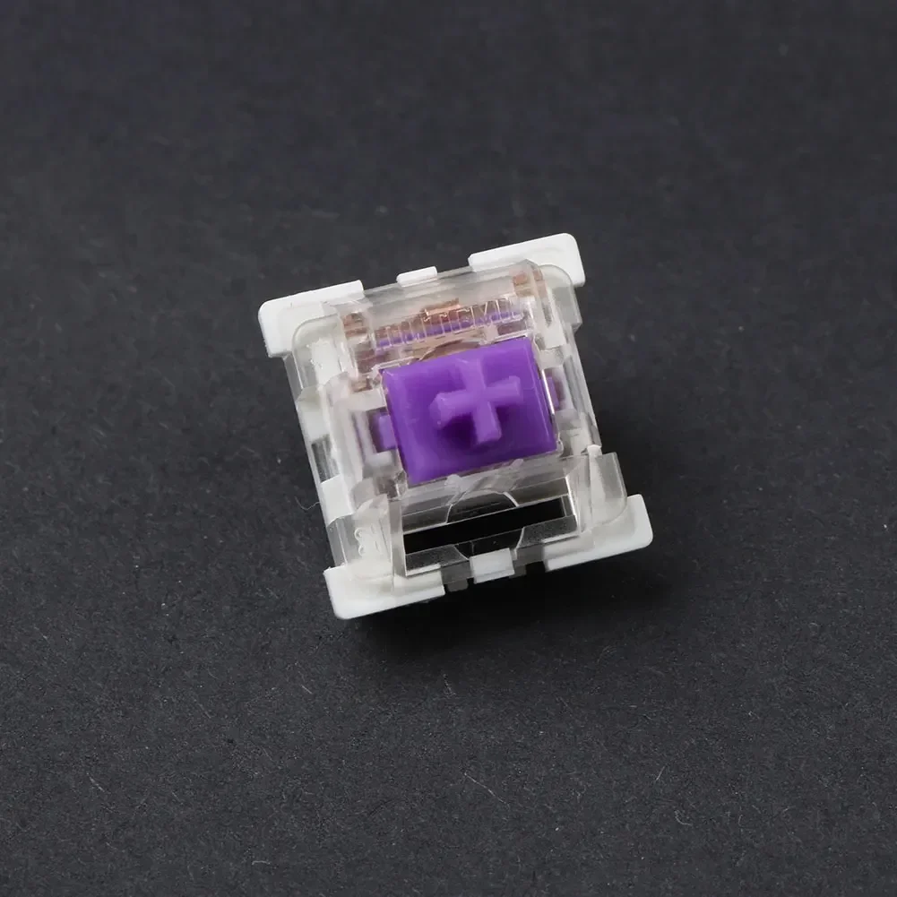 Outemu Stille/Clicky Schakelaars Mechanische Toetsenbordschakelaar 3pin Smeermiddel Rgb Gaming Mx Schakelaars Lineaire Tactiele Multicolor Transparant
