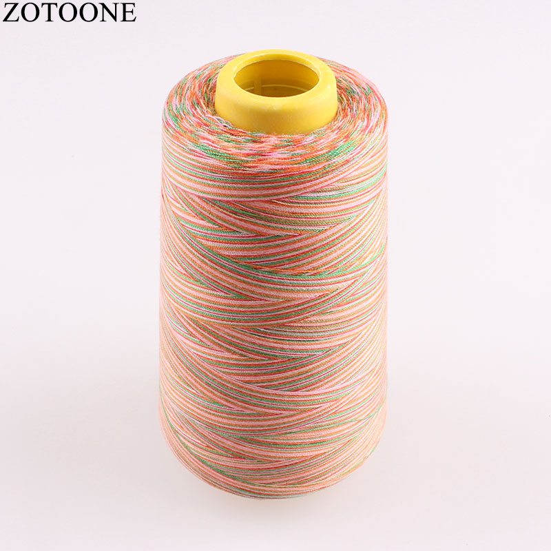 Zotoone 3000y 40s/2 spole 100%  polyester sytråd farverige broderilinjer tråde jeans til syning af lår maskegarn c