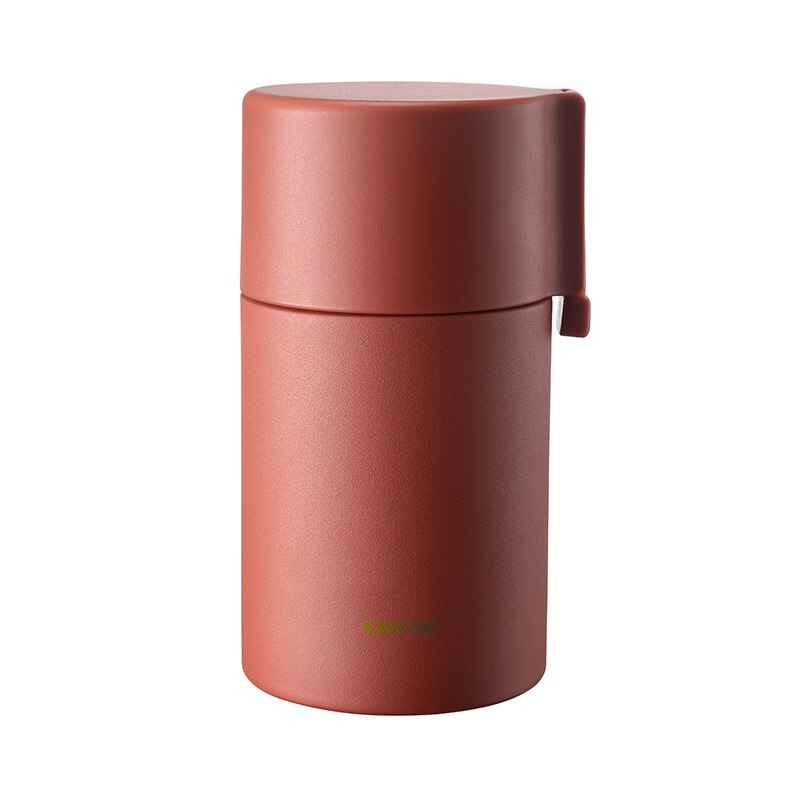 550ml 304 Edelstahl Thermos Lunchbox Vakuum Glaskolben Protable Büro Arbeiter Schüler Bento Kasten Kochen Thermos mit Löffel: rot