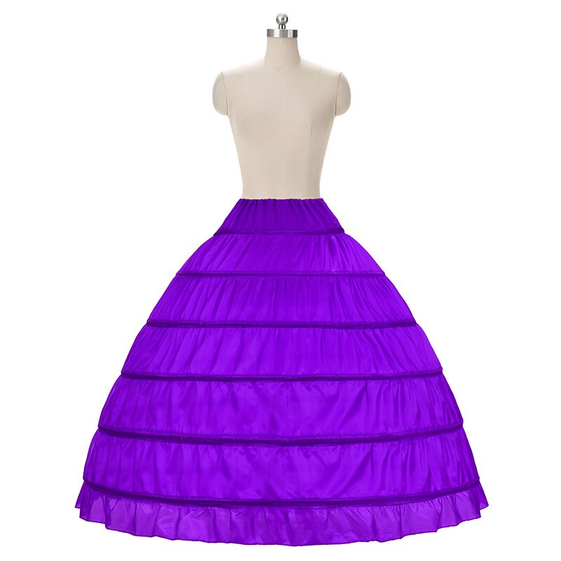 Jupon 6 cerceaux 9 couleurs robe de bal robe pas cher jupe de mariage spot sous anneaux la: VIOLET
