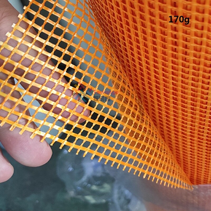 170g Self-AdhesiveDIY 0.5X5M Orange Grid Cloth Glass Fibre Anti Crack Mesh Home Wall Decoration Waterproof Fiberglass Cloth Tape: 2pcs 0.5mx5m
