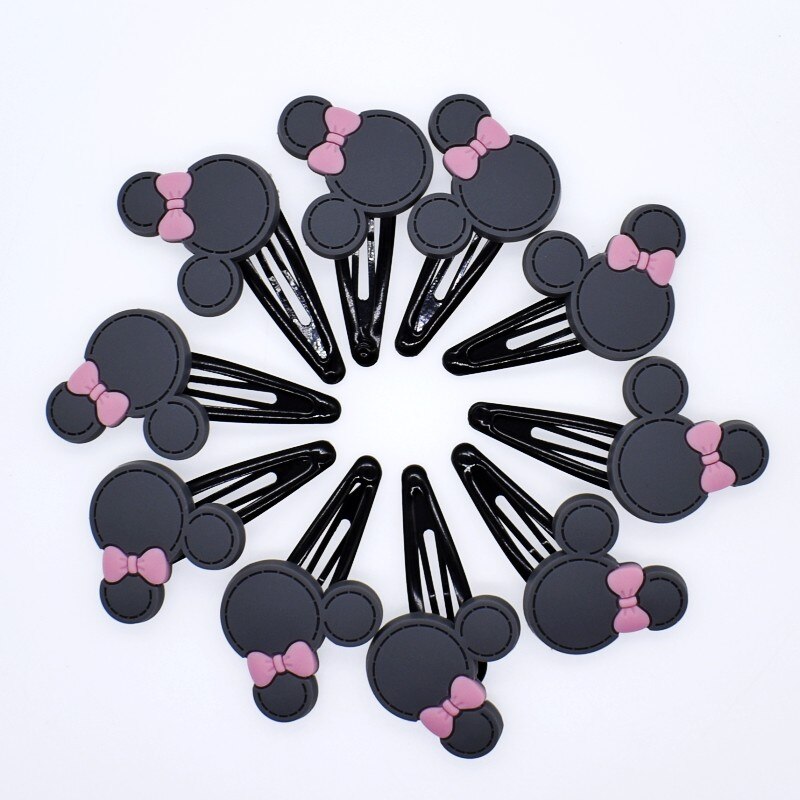 10 stuks schattige meisjes haarspelden in de vorm van een muis en een konijntje in de vorm van een kinderhaaraccessoire, haarspeldjes en haarclips, souvenir: 12