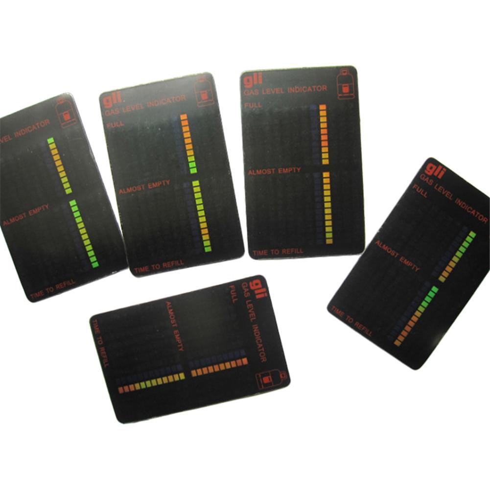 Gas Test Card Magnetic Gas Level Gauge Propane Butane Fuel Tank Level Gauge Test Card Kitchen Tool Accessories