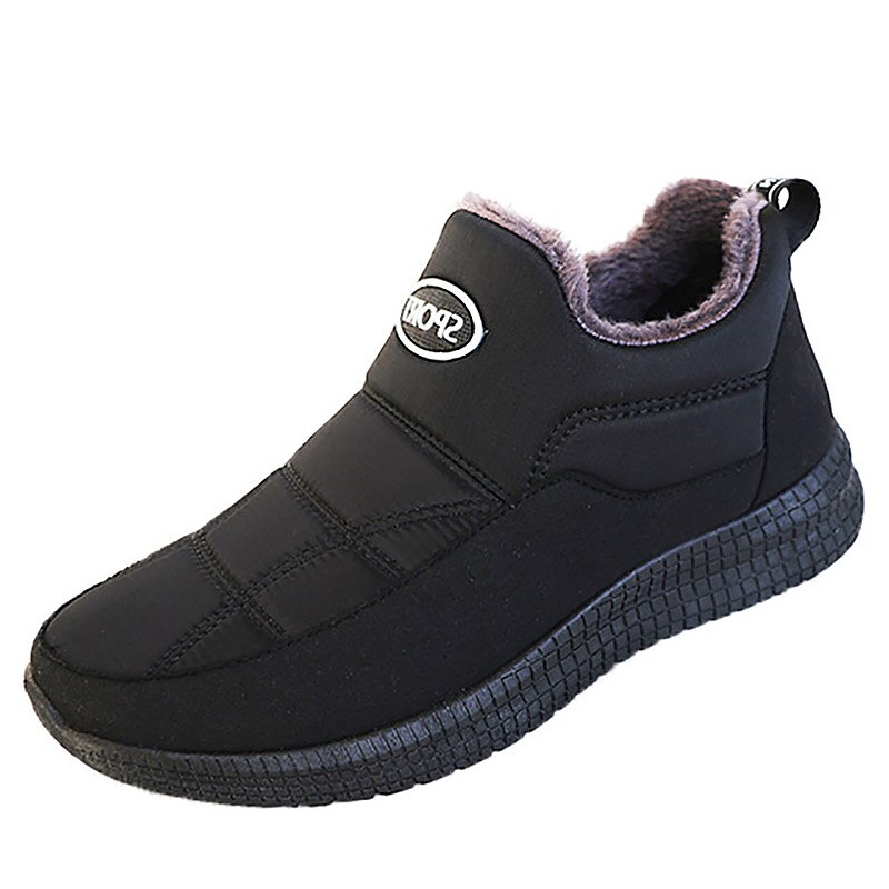 hiver hommes mocassins nouvelle hommes décontracté chaussures confortables hommes fourrure appartements conduite mocassins hommes mocassins coton: Black / 42