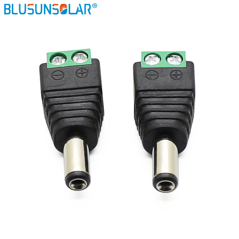 2 Stuks 2.1 Mm X 5.5 Mm Cctv Camera 'S Vrouwelijke Mannelijke Dc Power Plug Adapter Dc Power Female Plug Jack adapter Connector Male Plug Socket