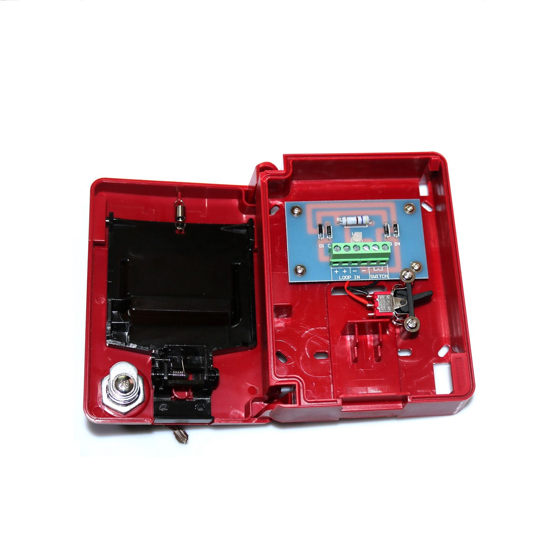 Conventional Manual Call Point Pull Down Station Urgent Button With Key