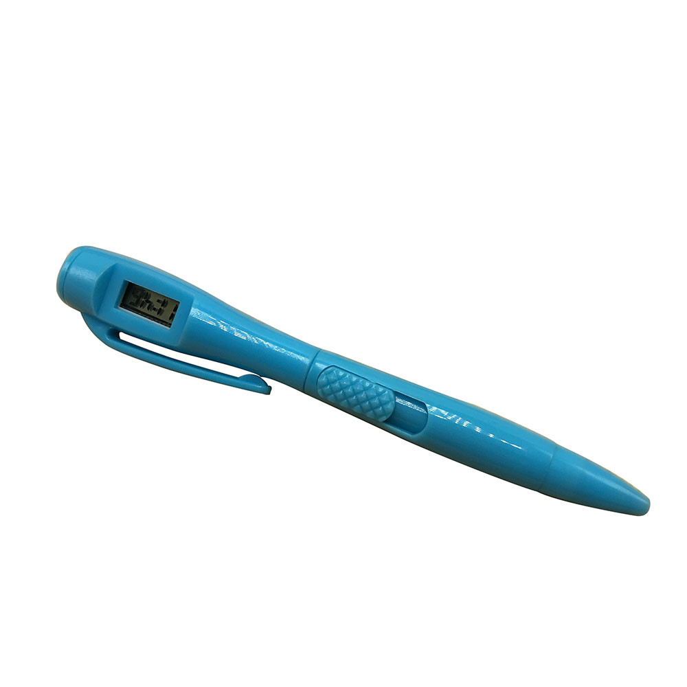 Office Digital Watch Ballpoint Pen Electronic Clock Watch Pen Student Civil Servants Private Test Ball Point Pens Office School: Blue 