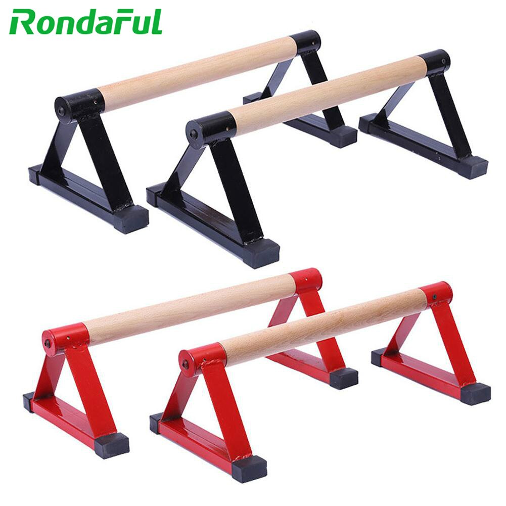 Parallettes Gymnastik Holz Parallettes Bar Gymnastik Handstand Fitness Ausrügestochen Für Männer Frauen Liefert