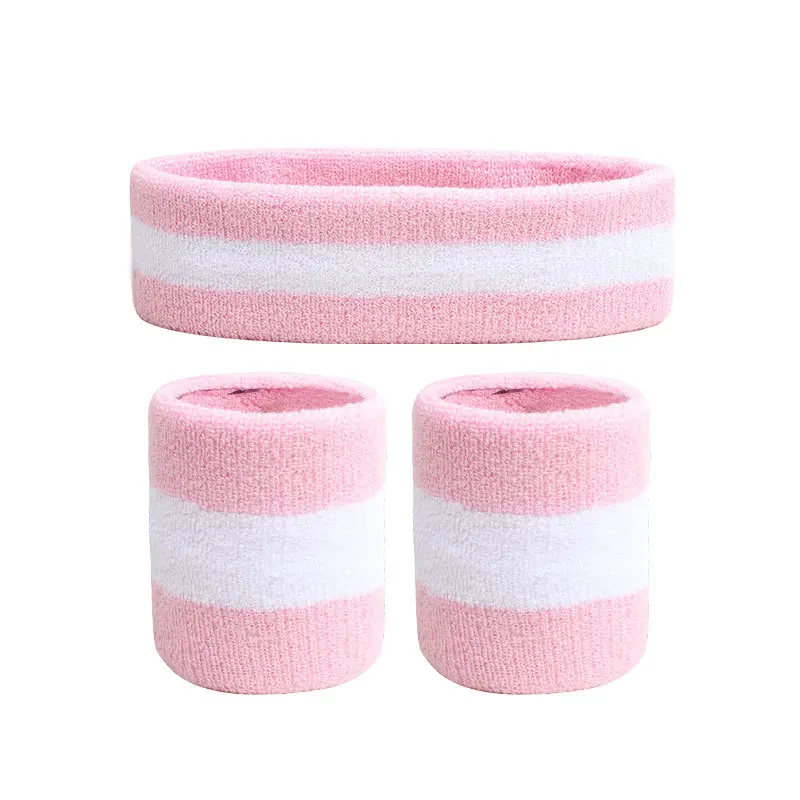 3 unids/set diadema deportiva banda para el sudor alta elástica mujeres hombres deportes al aire libre banda para el sudor diadema pulsera entrenamiento tenis diadema: Gris claro