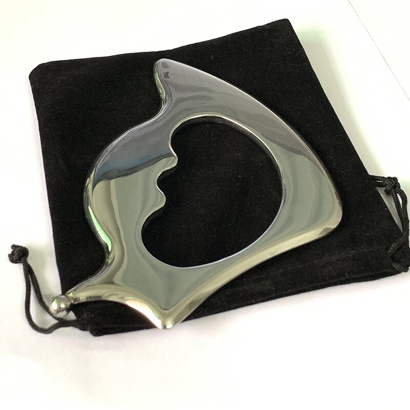 Vierkante lichaamsmassager anti-cellulitis gezondheidszorg roestvrijstalen guasha-bord metalen rugmassage draagbare schraper duurzame verlichting: Default Title