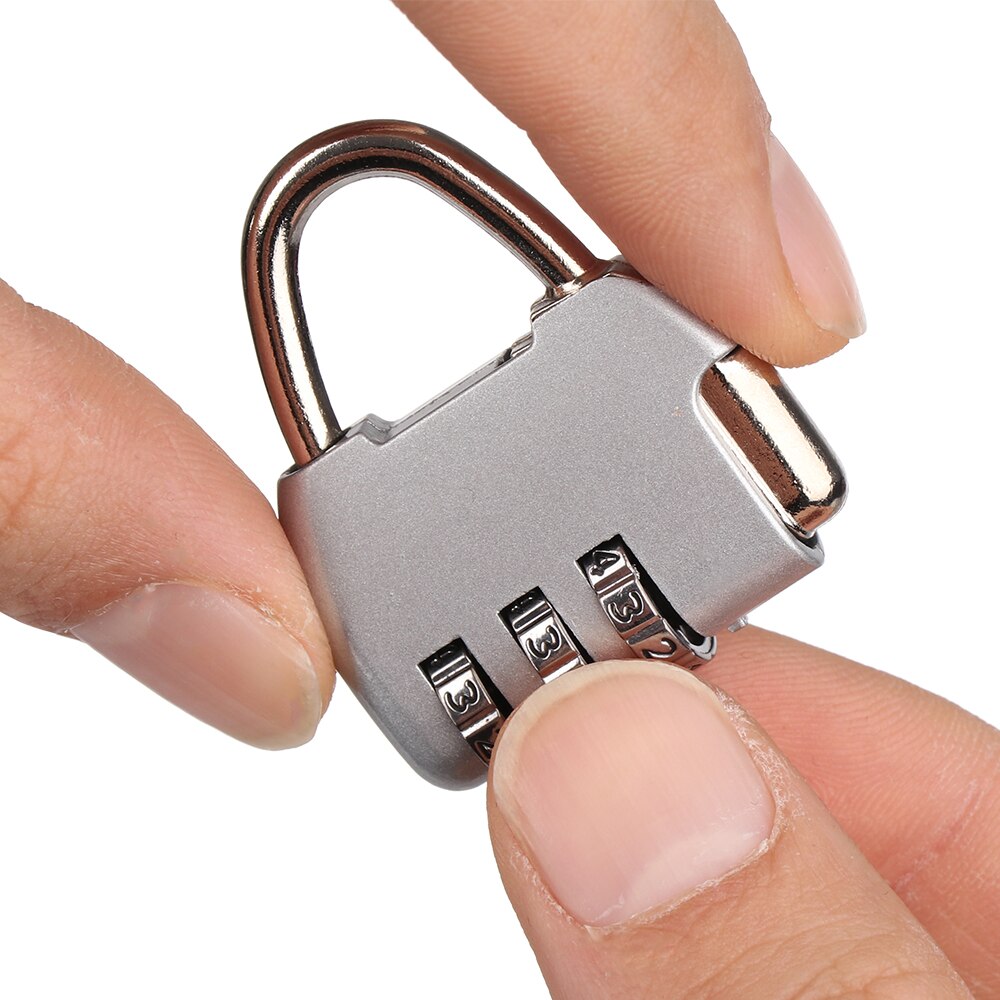 10 Soorten Beveiliging 3/4 Cijfercombinatie Hangslot Bagage Lock Koffer Code Zinklegering Kast Kast Locker Lock