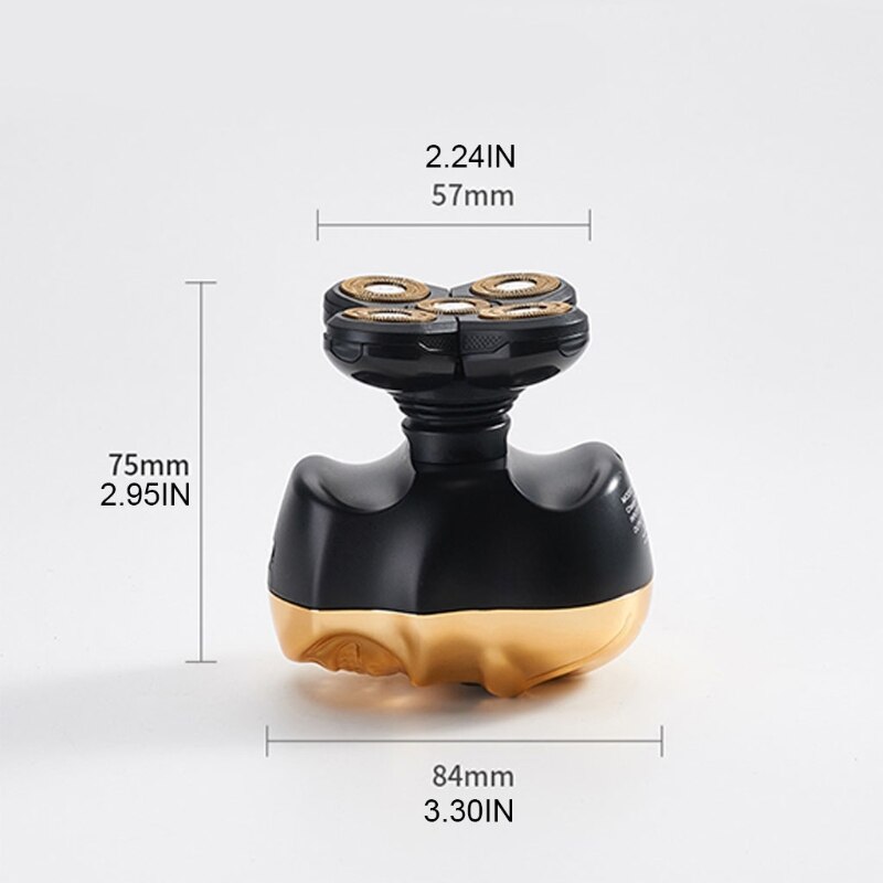 Electric Razor for Men Waterproof Electric Shaver 5D Floating Head Shavers for Bald Men