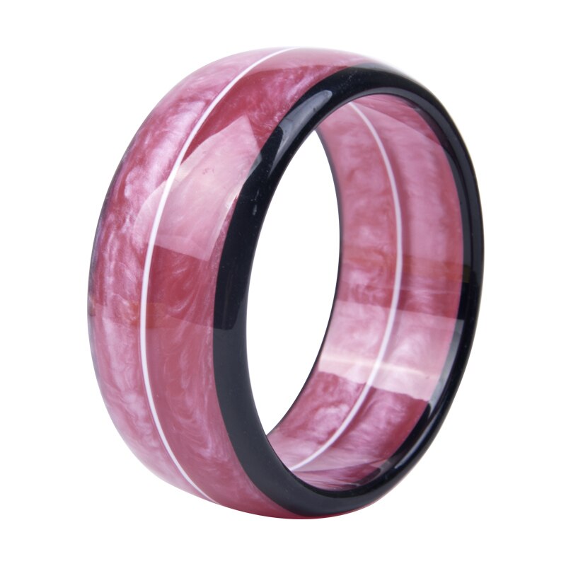 GuanLong Trendy Charm Resin Acrylic Cuff Bracelet Big Wide Circle Colorful Jewelry Bracelets & Bangles Women: Color-8