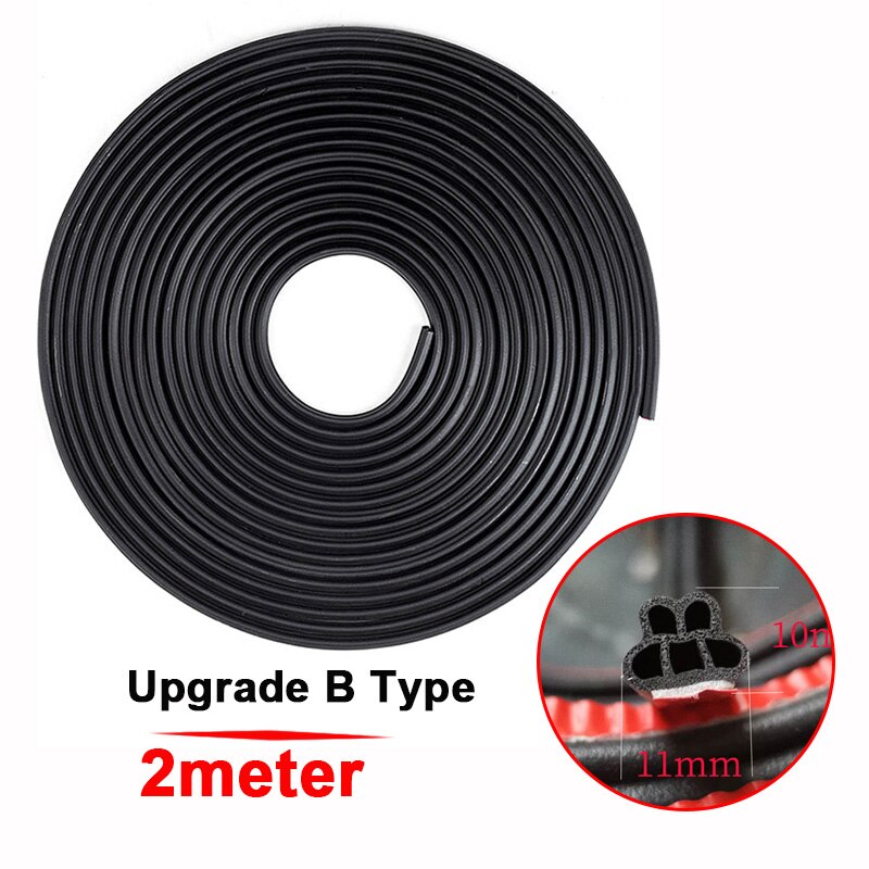 2 metry uszczelka drzwi samochodowych guma EPDM izolacja akustyczna przeciwpyłowa dźwiękoszczelna uszczelka samochodowa mocna 3M Adhensive zewnętrzne akcesoria: Default Title