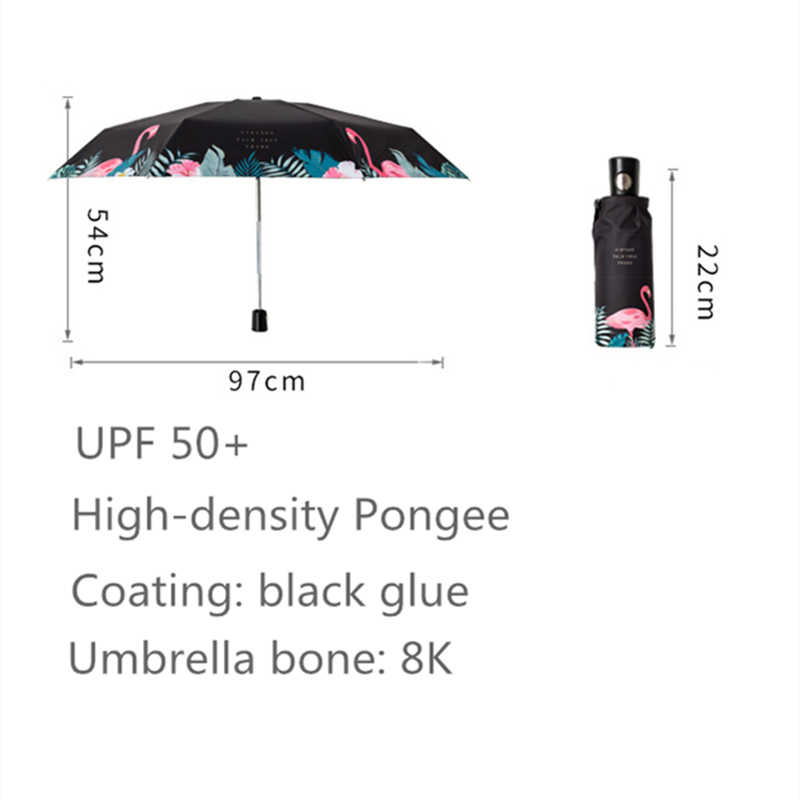 Fully Automatic Flamingo Umbrellas Sunscreen UV Protection Parasol Rays Sunshade Cute Rain Umbrella For Women Men Kids