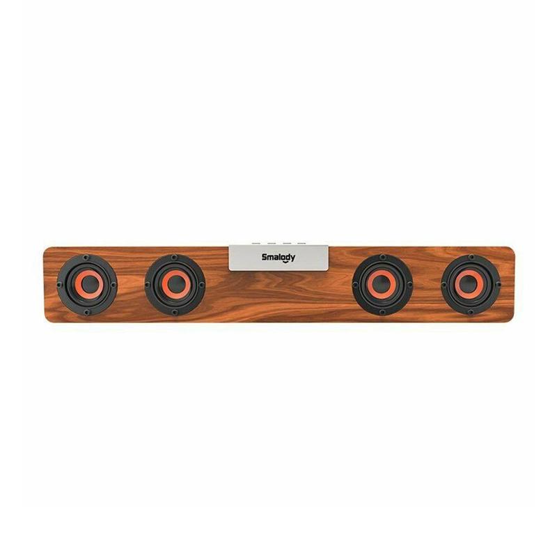 Bluetooth 5.0 Wireless TV Soundbar 4 Speaker Sound For home Speaker Theater Stereo Powerful Wooden Bar 20W Subwoofer Home P T2J9