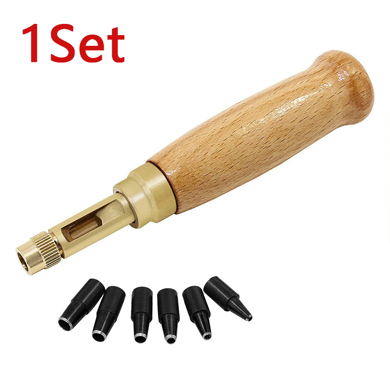 Kit De 9 Poinçons à Trous Pour Cuir Et Caoutchouc - Set Perforateur Sangles Ceintures - Neuf
