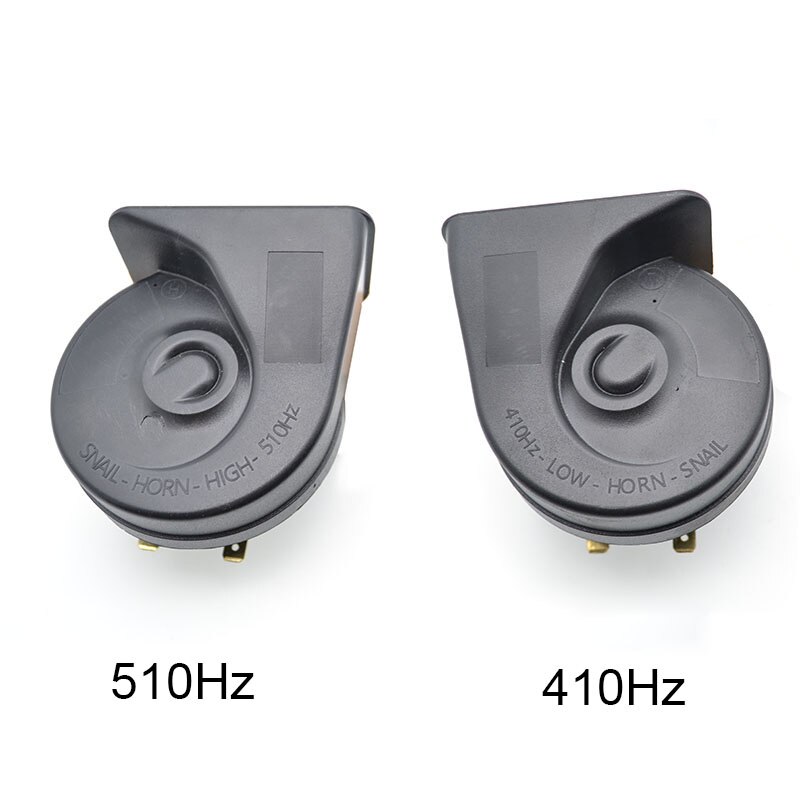Bocina de Caracol Universal de doble paso 410/510Hz con arnés de cableado de relé 12V 110-125db resistente al agua para coche motocicleta camión furgoneta