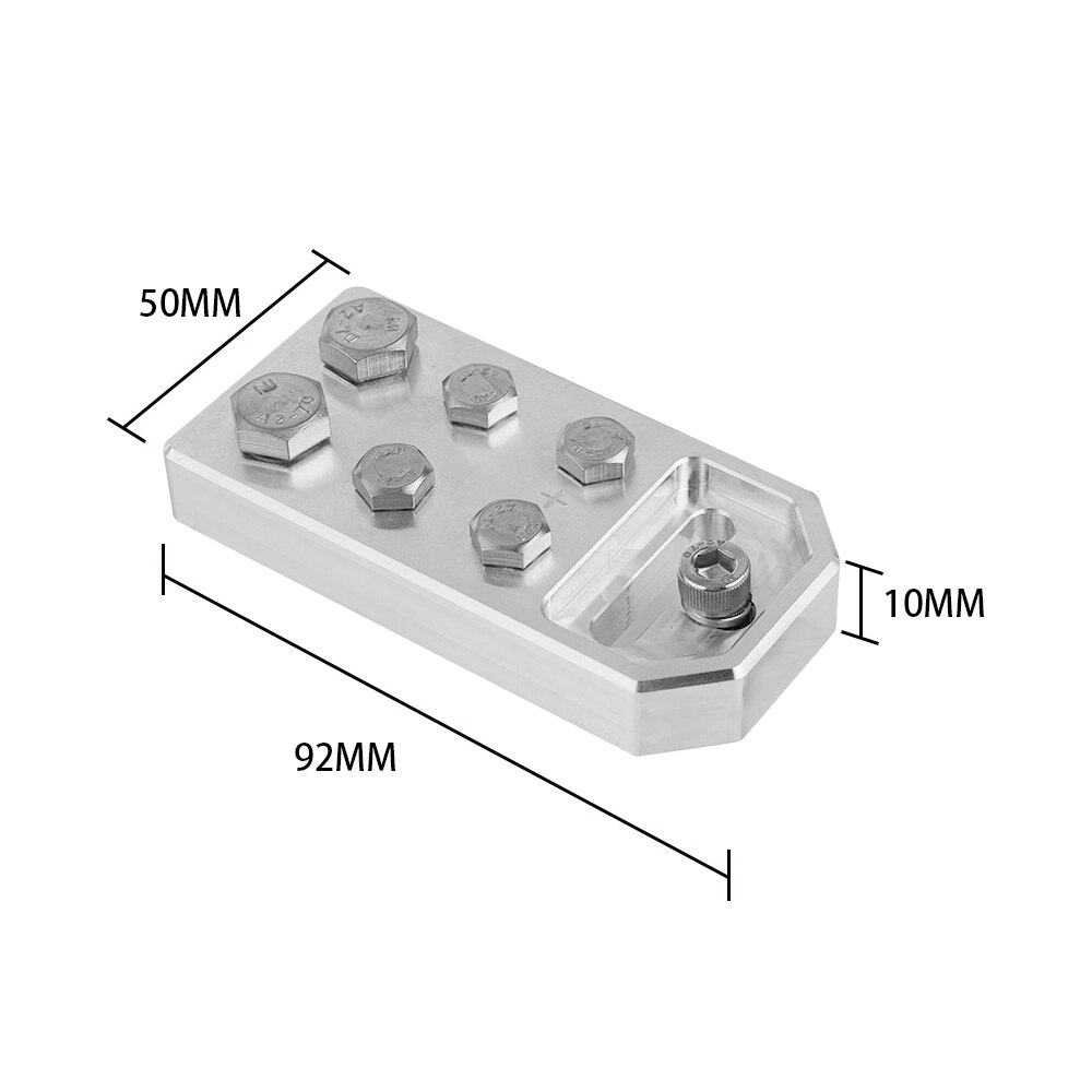 Flat Battery Terminals Kit Screws Bolts Aluminum for XS Power M6 M8 STANDAR Battery Positive Negative Car Replacement Part