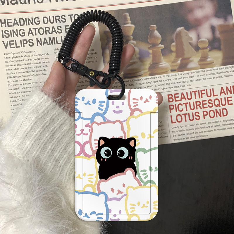 OUBFUUY Farbschmuck Acryl Kpop Photocard Holder Schlüsselanhänger