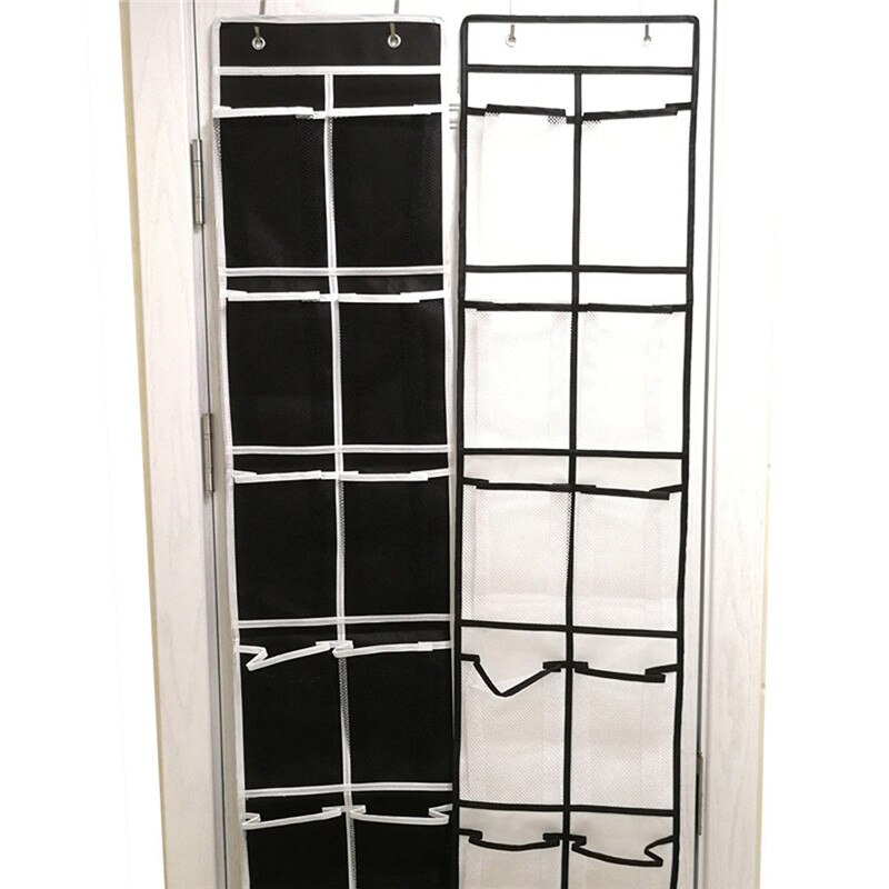 12/24Pocket Over the Door Shoe Organizer Hanging Organizers Space Saver Rack Hanging Storage Hanger