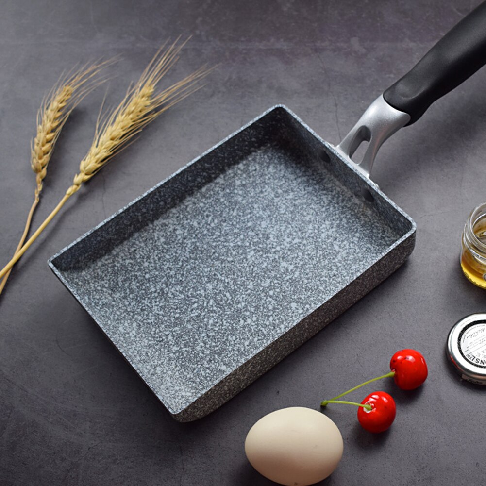 Japanse Stijl Omelet Tamagoyaki Thuis Ontbijt Aluminium Koekenpan Keuken Non-stick Maifanite Steen Kleine Koken Tool