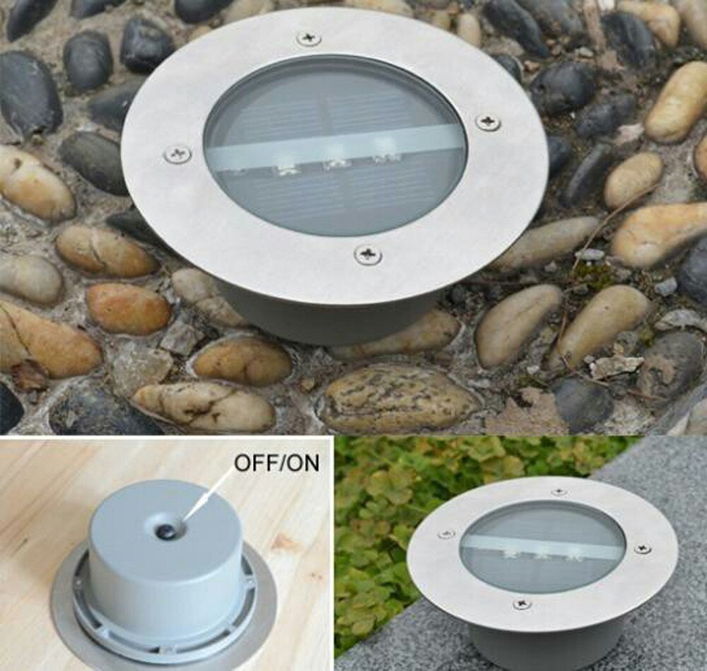 Outdoor Waterdichte Led Solar Tuin Steen Verlichting Wit Licht Straat Lamp Voor Gazon Pathway Vierkante Omheining Landschap #10