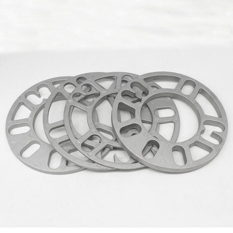 4x Universal 3/5/8/10MM Llanta de Aleación de aluminio prensadas Bohemia adaptador de placa de cuñas 4/5 pendientes de plata