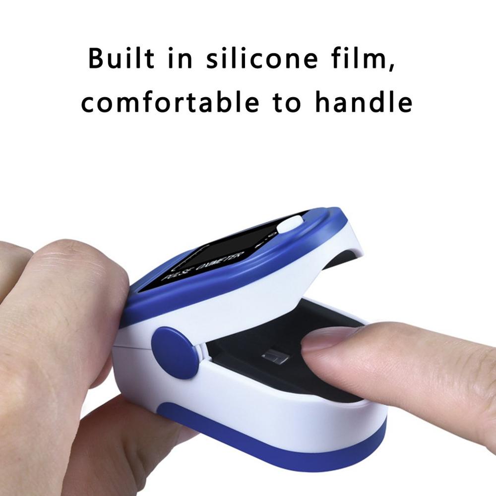 Portable Finger Pulse Oximeter blood oxygen Heart Rate Saturation Meter LED Oximetro de dedo Saturometro Monitor