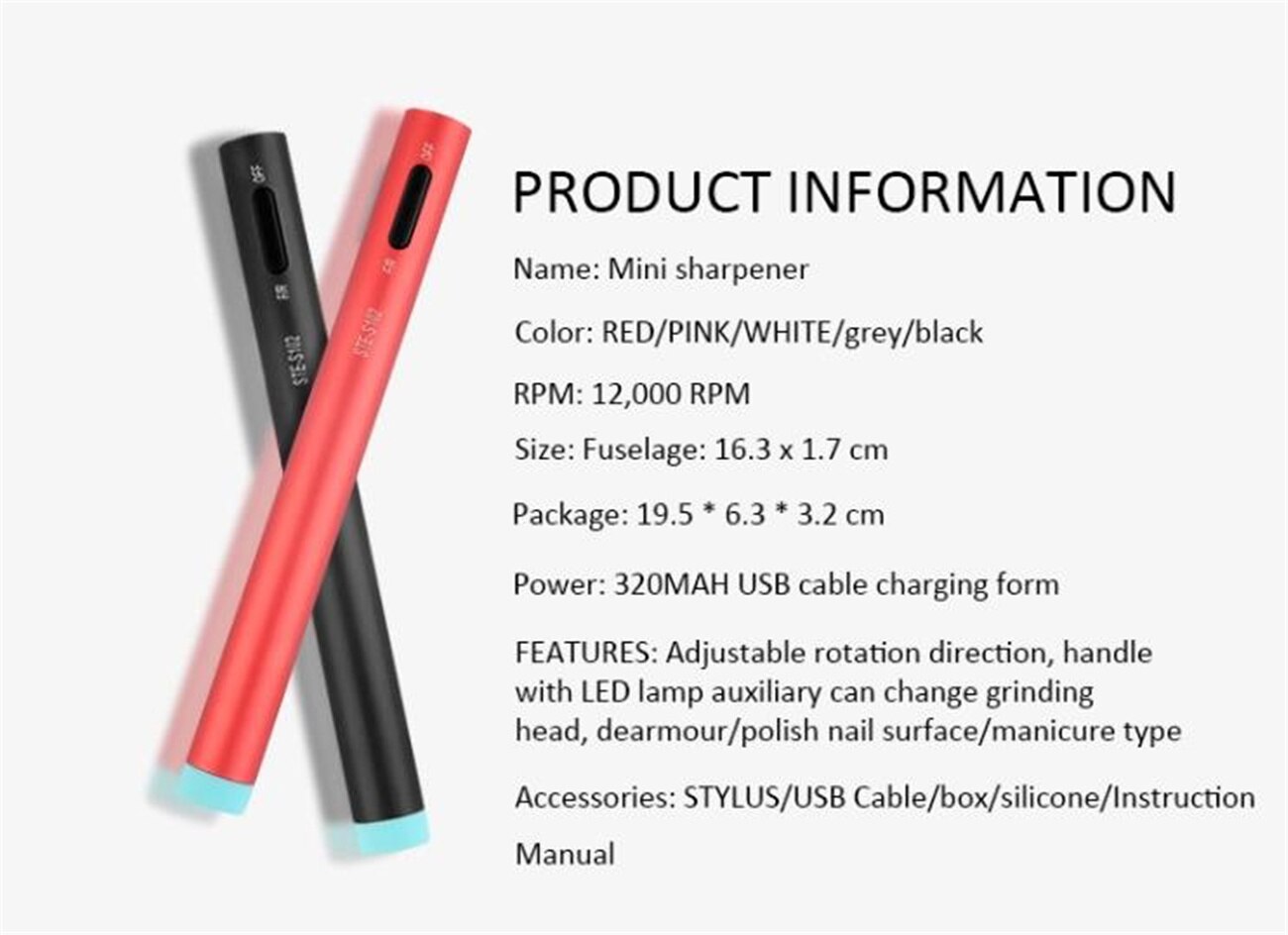Máquina pulidora eléctrica para uñas, Lima eléctrica para manicura y pedicura,