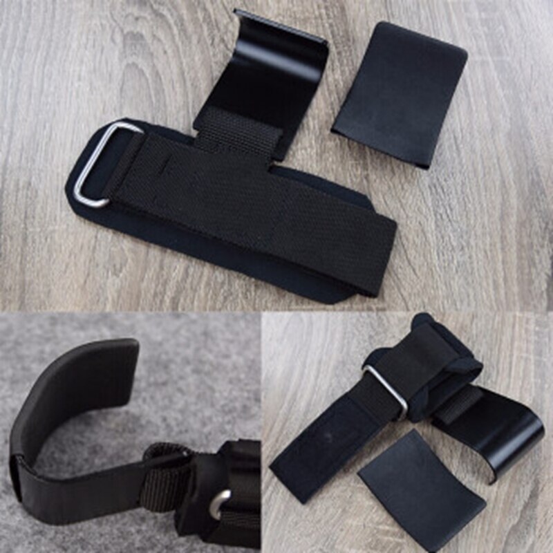 Weight Lifting Hooks Gym Fitness Set Weightlifting Wrist Straps Heavy Duty Pull-ups Power Lifting Grips with Padded Workout Hook