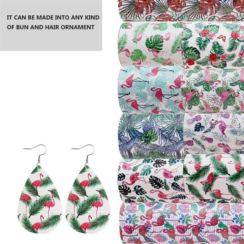 10 Stuks Lederen Vel Materiaal Oorbel Maken Vel Leer Stof Gedrukt Leer