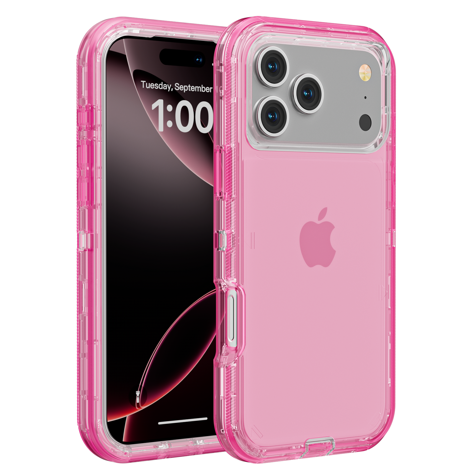 Transparant hoesje voor iPhone 17 Pro Max 17 Air 17 Pro Volledige 3-in-1 Schokbestendig Heavy Duty Anti-kras Robuuste Clear Cover Funda: Beige / iPhone17