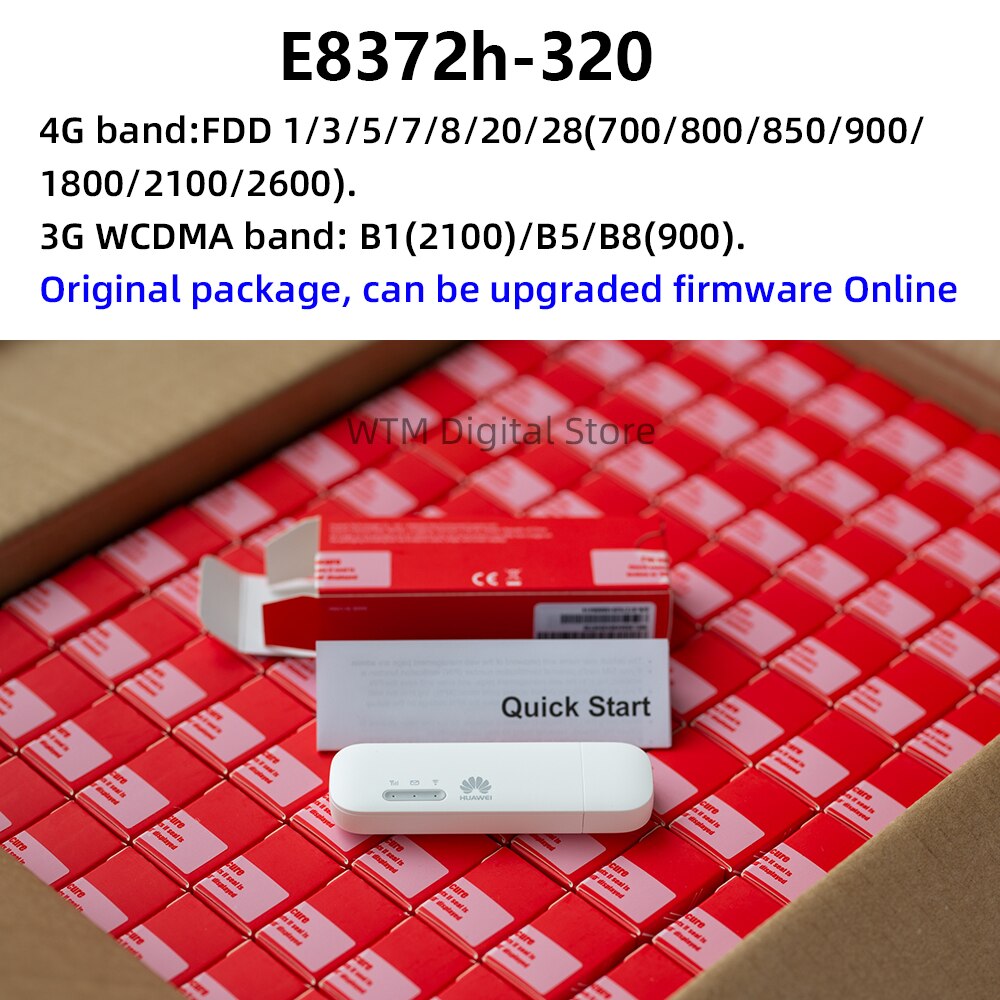 HUAWEI-llave electrónica E8372, 4G, WIFI USB, wifi, punto de acceso, desbloqueo