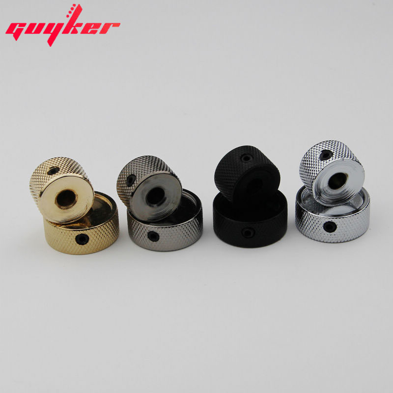 1 STKS DUBBELE CONCENTRISCHE BESTURINGSKNOP VOOR GITAAR NC004 CR/BK/GD