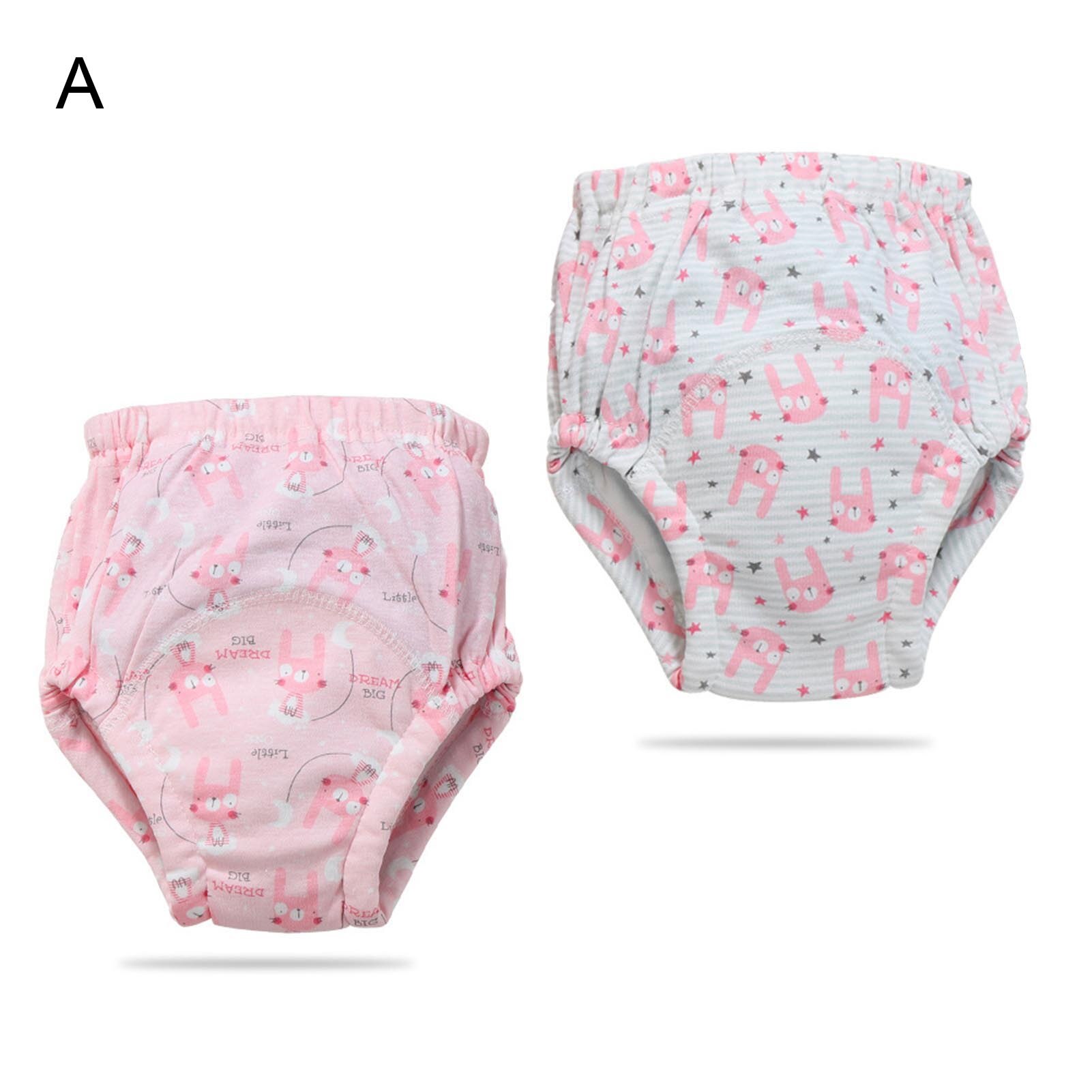 2Pcs/Set Cotton Comfortable Convenient Practical Durable Washable Training 6 Layers Gauze Diaper Pants Newborn Products