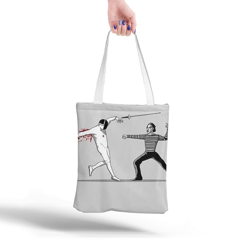 Mode Canvas Tas Casual Brand Vrouwen Tote Schoudertassen Canvas Dames Herbruikbare Eco Shopping Opvouwbare Doek Bag: Style6