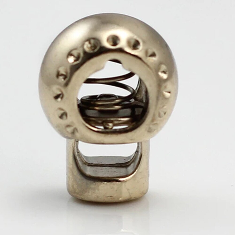 10pcs Pack Cord Lock Toggle Stopper lock Bean Silver /Gun/Gold Tone Toggle Clip NK149