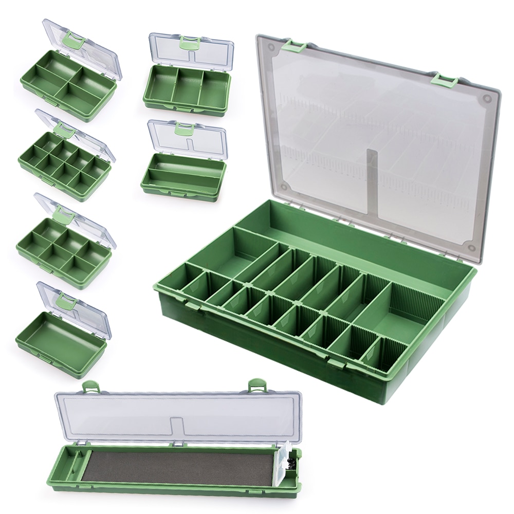 8 Compartments Fishing Tackles Box Tackle Storage Box for Fishing Accessories Carp Fishing Pesca
