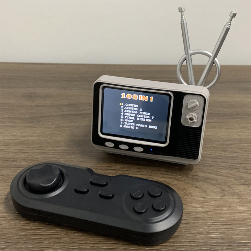 Consola de juegos Retro GV300 3,0, pantalla de visualización, mando inalámbrico Bluetooth 2,4G, 108 juegos integrados, bonito